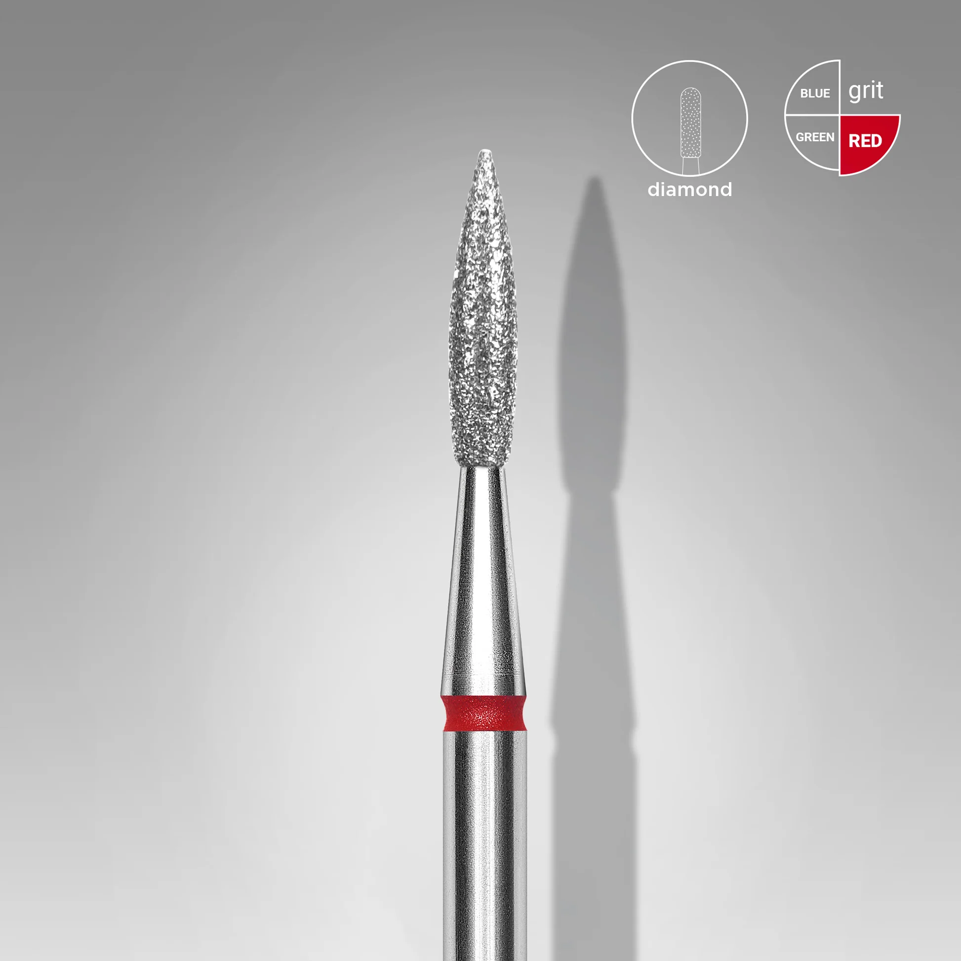 Bit/ Capat Freza Diamantat Flacara Rosie  2.3/8mm STALEKS