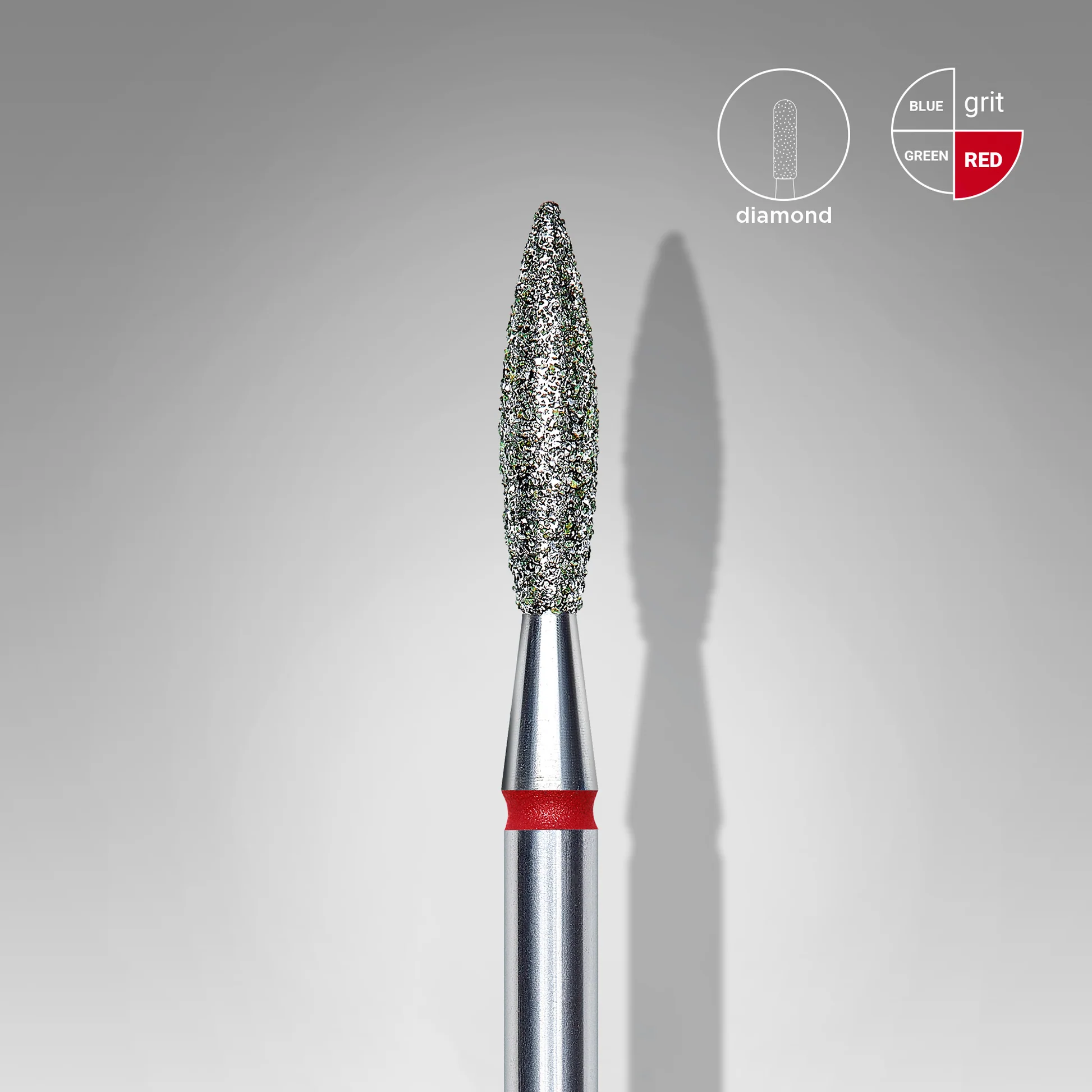 Bit/ Capat Freza Diamantat Flacara Rosie 2.3/10mm STALEKS