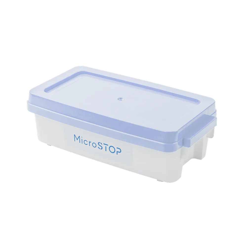 Cutie pentru dezinfectare instrumentar  MicroSTOP 1L Bleu